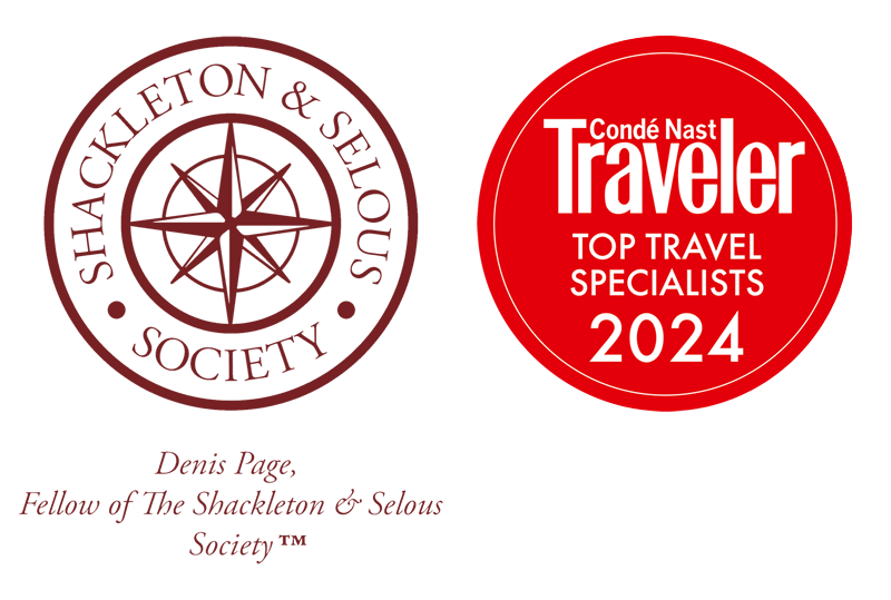 Denis Page, Fellow of The Shackleton & Selous Society. Condé Nast Traveler Top Travel Specialists 2024.