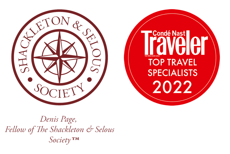 Denis Page, Fellow of The Shackleton & Selous Society. Condé Nast Traveler Top Travel Spcialists 2022.